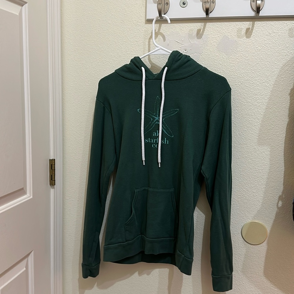AK Starfish Co. Green & Teal Hoodie in Small